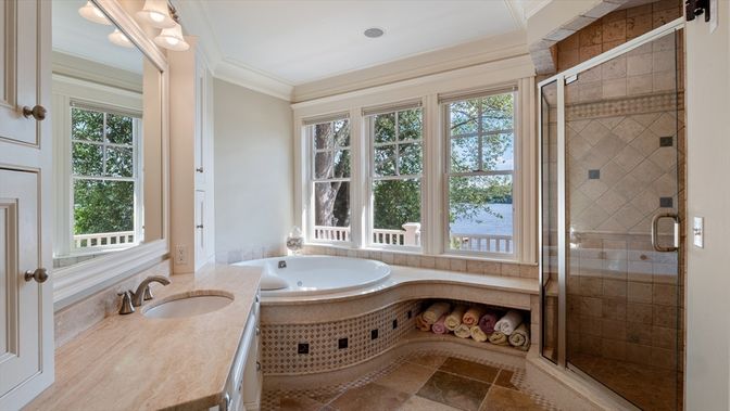 Bathroom, Glass Shower, Interior