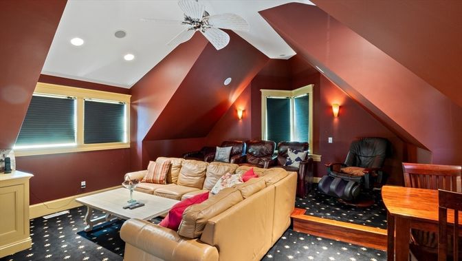 Interior, Living room, Recessed Lighting