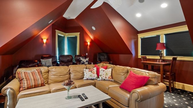 Interior, Living room, Recessed Lighting