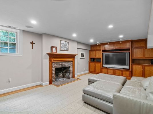Fireplace, Interior, Living room, Recessed Lighting