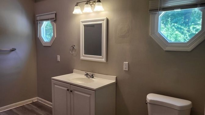 Bathroom, Interior, Wood Texture Flooring