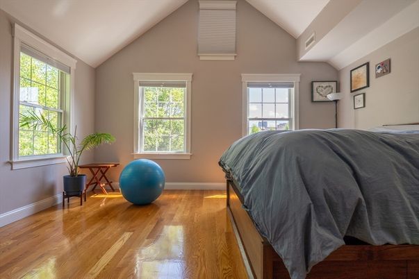 Bedroom, Interior, Wood Texture Flooring