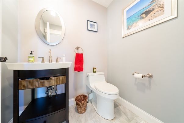 Bathroom, Interior, Wood Texture Flooring