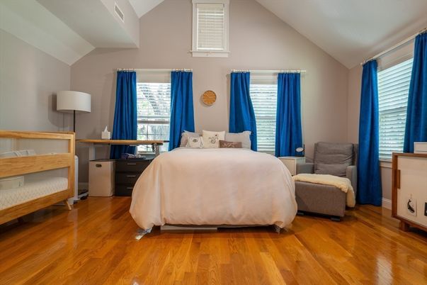 Bedroom, Interior, Wood Texture Flooring
