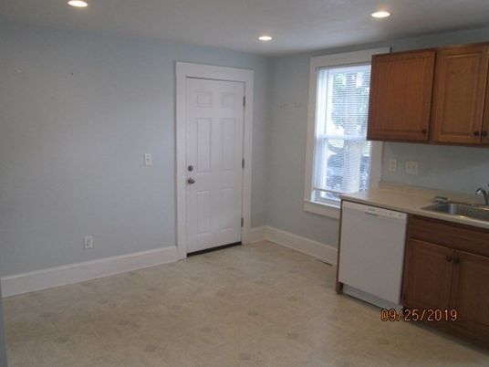 Empty room, Interior, Kitchen, Recessed Lighting