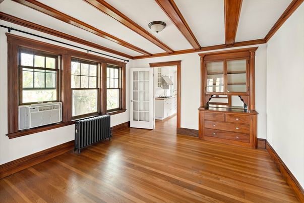 Empty room, Interior, Wooden Beams, Wood Texture Flooring