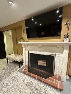 Fireplace, Interior, Recessed Lighting