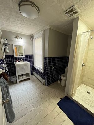 Bathroom, Interior, Wood Texture Flooring