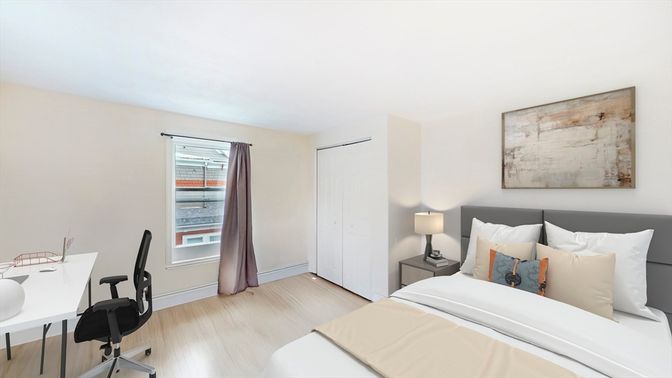 Bedroom, Home Office, Interior, Wood Texture Flooring