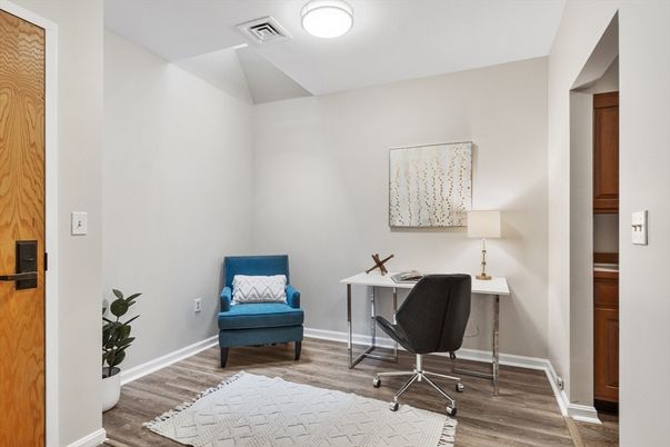 Home Office, Interior, Wood Texture Flooring