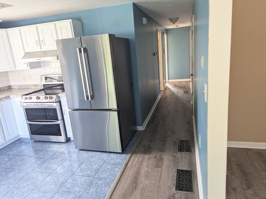 Interior, Kitchen, Wood Texture Flooring