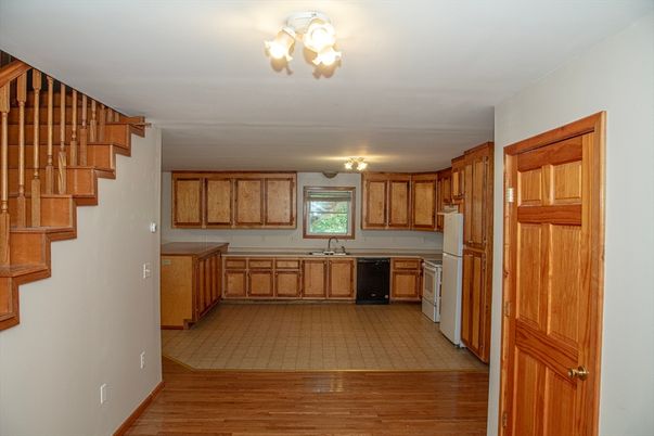 Interior, Kitchen, Wood Texture Flooring