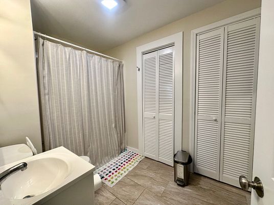 Bathroom, Interior, Wood Texture Flooring