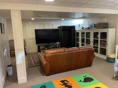 Interior, Living room, Recessed Lighting