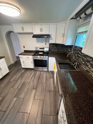 Interior, Kitchen, Wood Texture Flooring