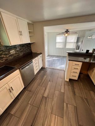 Interior, Kitchen, Wood Texture Flooring