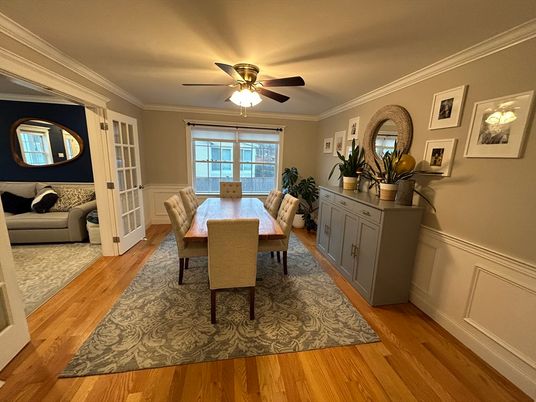 Dining room, Interior, Wood Texture Flooring