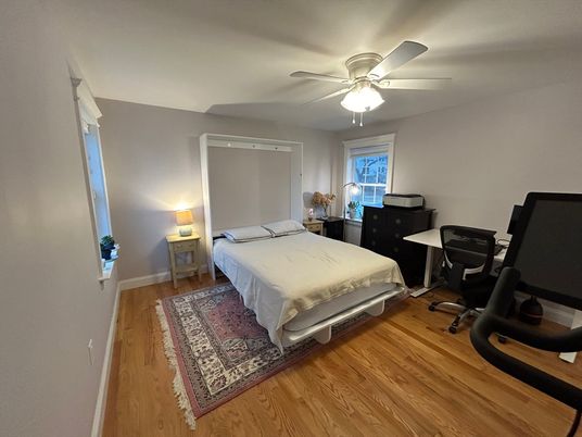 Bedroom, Home Office, Interior, Wood Texture Flooring