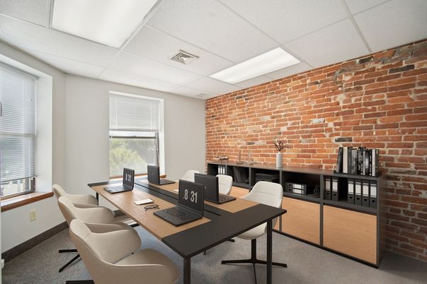 Home Office, Interior, Stone Walls