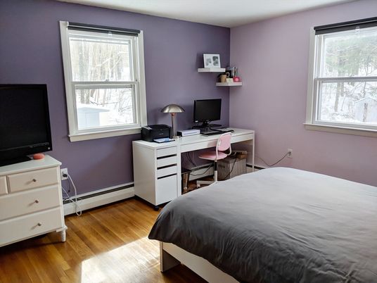 Bedroom, Home Office, Interior, Wood Texture Flooring