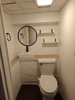 Bathroom, Interior, Wood Texture Flooring