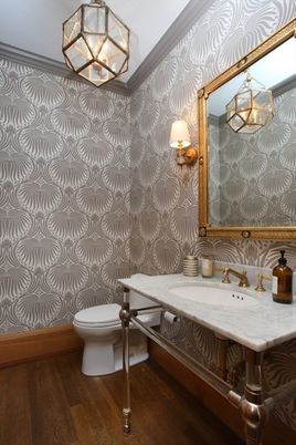 Bathroom, Interior, Wood Texture Flooring