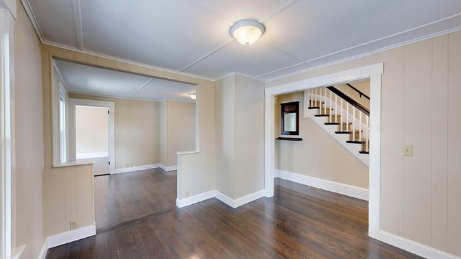 Empty room, Interior, Wood Texture Flooring