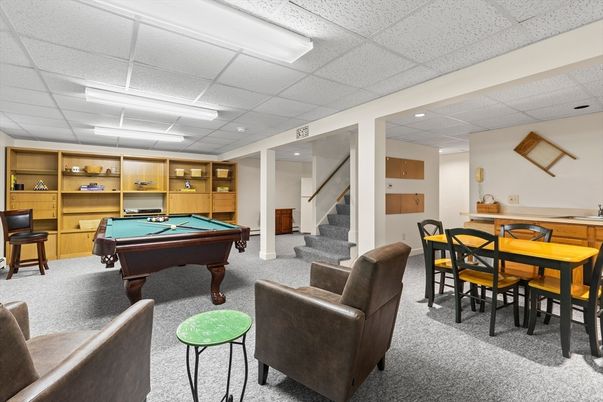 Billiard Table, Dining room, Game Room, Interior, Recessed Lighting