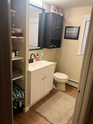 Bathroom, Interior, Wood Texture Flooring