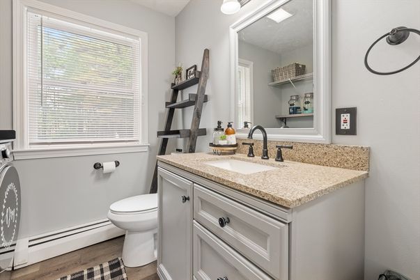 Bathroom, Interior, Wood Texture Flooring