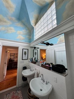 Bathroom, Dual Sink Vanities, Interior, Wood Texture Flooring