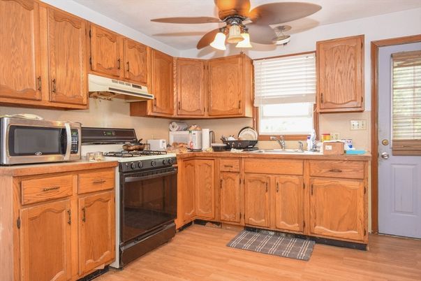 Interior, Kitchen, Wood Texture Flooring