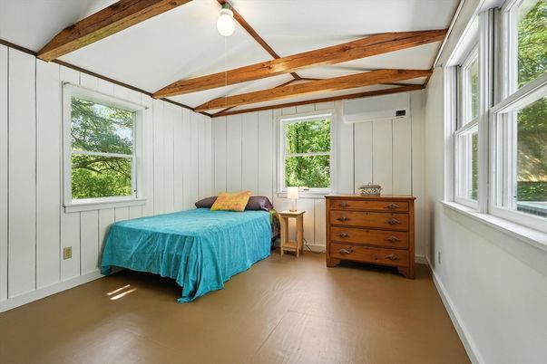 Bedroom, Interior, Wooden Beams, Wood Texture Flooring