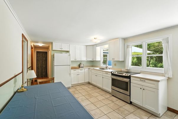 Interior, Kitchen, Stainless Steel Appliances, Tile Countertops