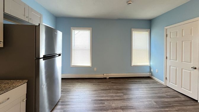 Empty room, Interior, Kitchen, Wood Texture Flooring