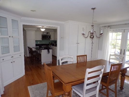 Chandelier, Dining room, Interior, Kitchen, Wood Texture Flooring
