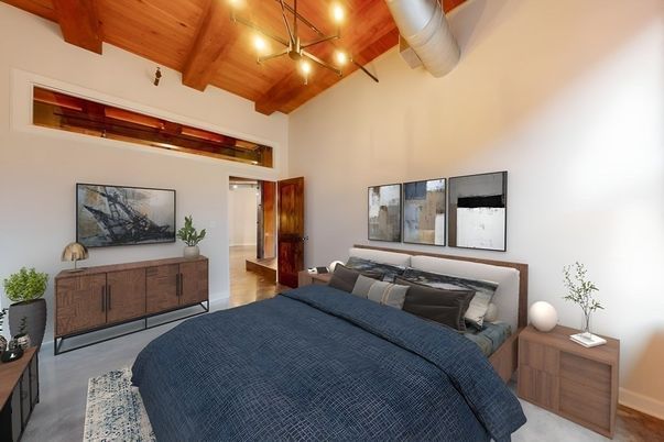 Bedroom, Interior, Wooden Beams, Wooden Ceilings