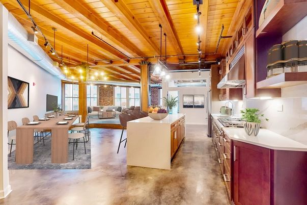 Dining room, Interior, Kitchen, Living room, Wooden Beams, Wooden Ceilings