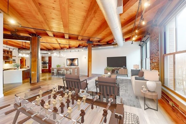Dining room, Interior, Kitchen, Living room, Pendant Lights, Stone Walls, Wooden Beams, Wooden Ceilings