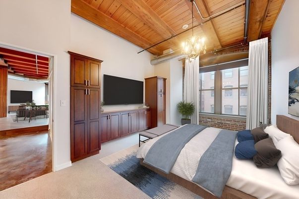 Bedroom, Interior, Wooden Beams, Wooden Ceilings