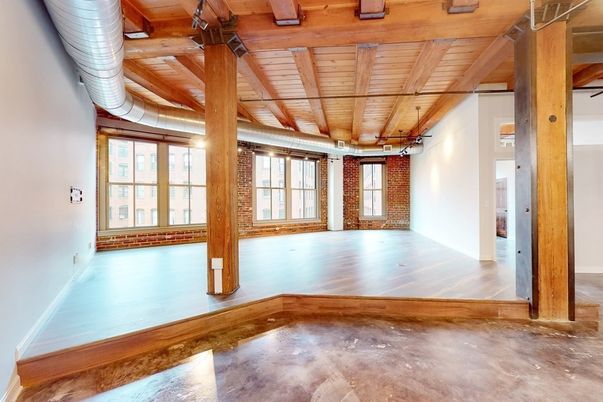 Empty room, Interior, Stone Walls, Wooden Beams, Wooden Ceilings
