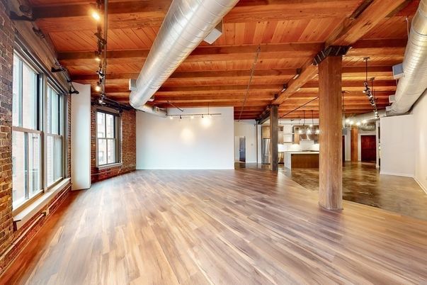Empty room, Interior, Stone Walls, Wooden Beams, Wooden Ceilings, Wood Texture Flooring