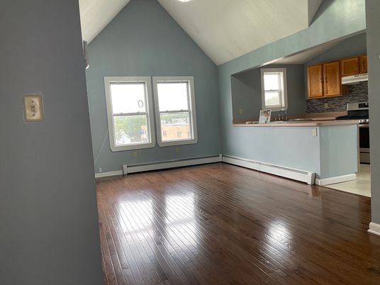 Empty room, Interior, Kitchen, Wood Texture Flooring