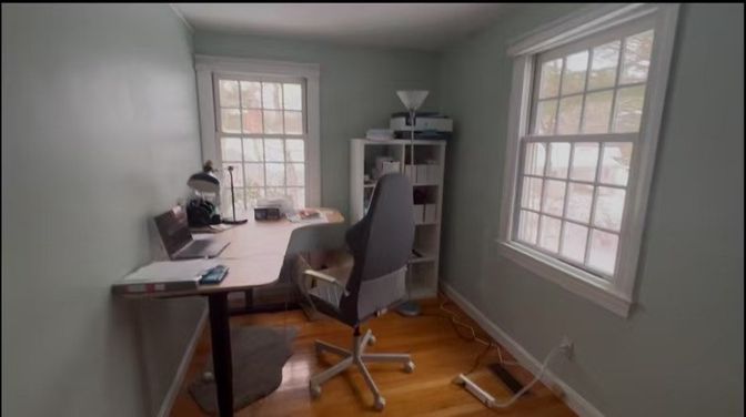 Home Office, Interior, Wood Texture Flooring