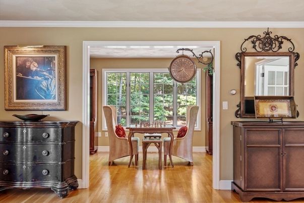 Dining room, Interior, Wood Texture Flooring