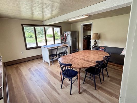 Dining room, Interior, Kitchen, Wood Texture Flooring