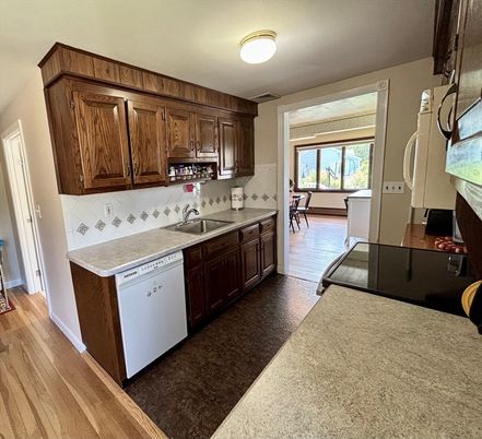 Interior, Kitchen, Wood Texture Flooring