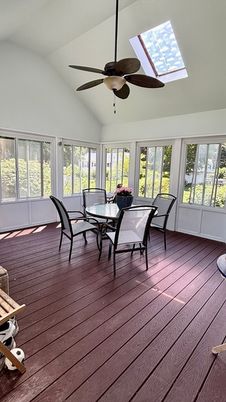 Dining room, Interior, Sun Room, Wood Texture Flooring