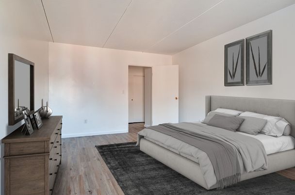 Bedroom, Interior, Wood Texture Flooring