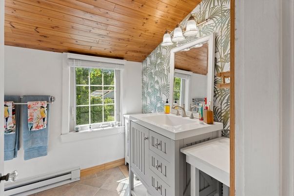 Bathroom, Interior, Wooden Ceilings